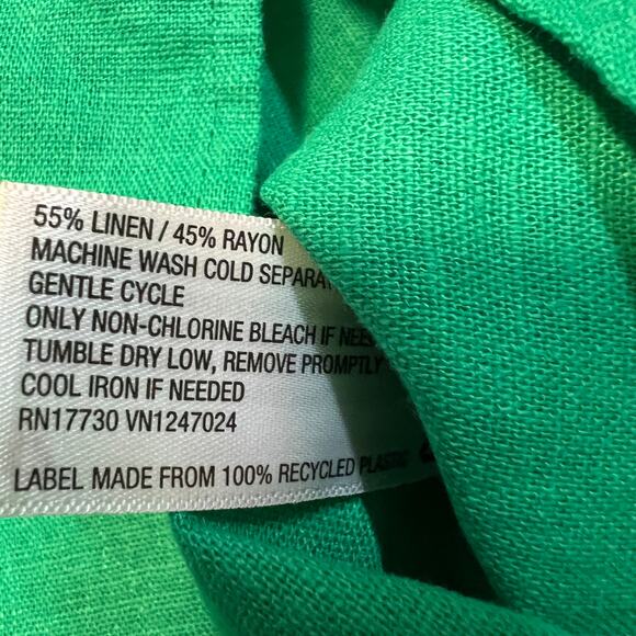 A New Day Women's Green Linen Side Zip Mini Skirt - Size Small - NWT - Picture 4 of 7